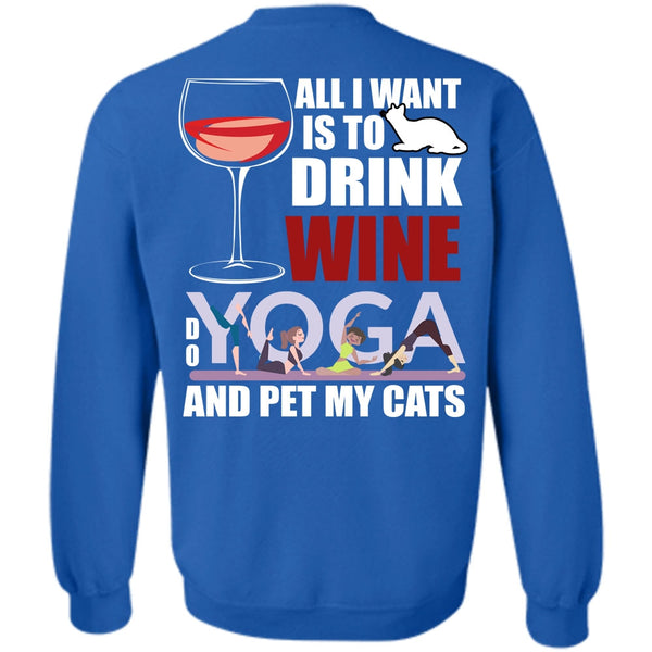 Yoga And Pet My Cats T Shirt, I Love Yoga Sweatshirt