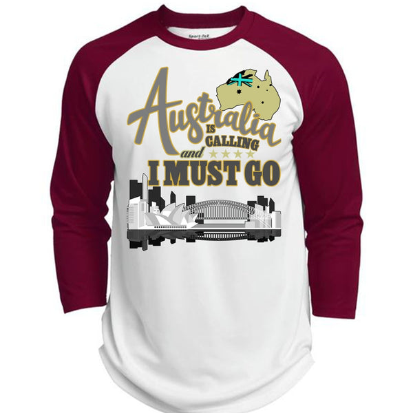 Australia Is Calling T Shirt, I Love Australia T Shirt, Awesome T-Shirts  (Polyester Game Baseball Jersey)