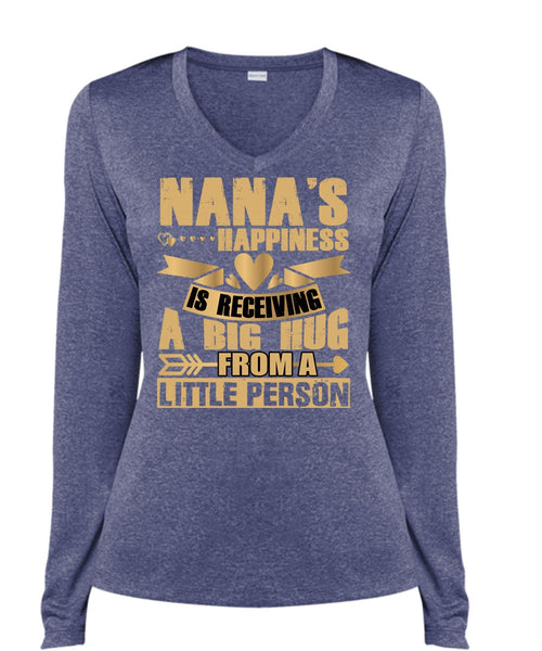 Nana's Happiness Is Receiving A Big Hug T Shirt, I Love Nana T Shirt