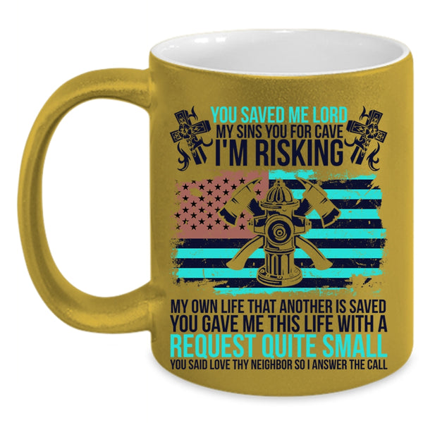 Best Gift For Firemans Coffee Mug, Cool Firefighter Accent Mug