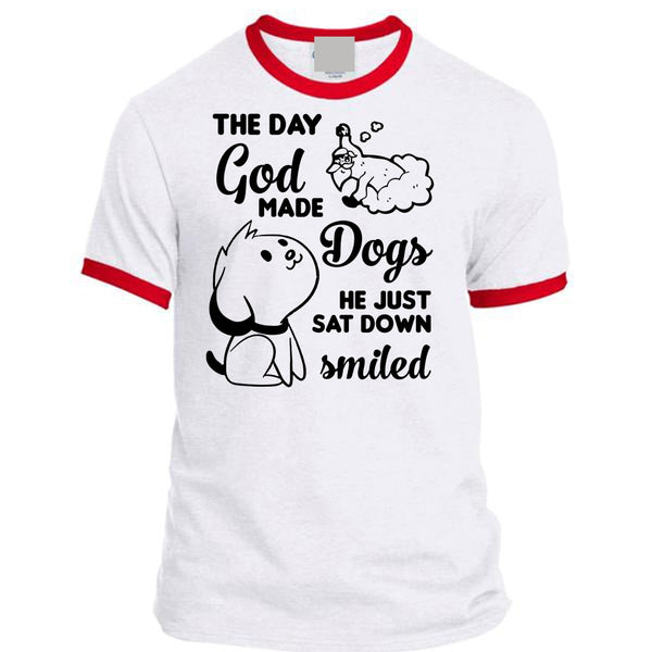 The Day God Made Dogs He Just Sat Down Smiled T Shirt, Favorite T Shirt, I Love Dog T Shirt