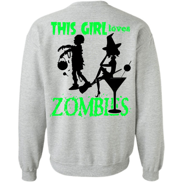 Wait For Halloween T Shirt, This Girl Loves Zombies Sweatshirt