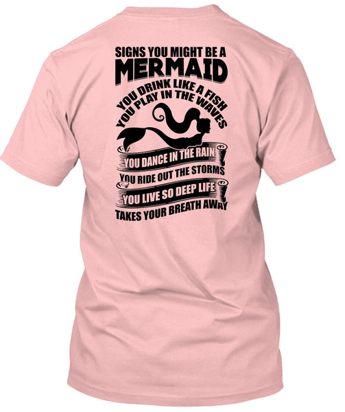 Signs You Might Be A Mermaid T Shirt, I Love Fishing T Shirt
