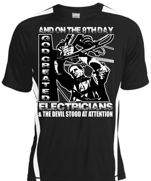 A black t-shirt with the shopify logo