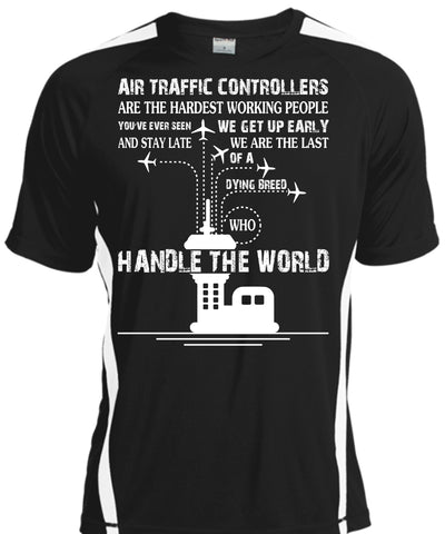 A black t-shirt with the shopify logo