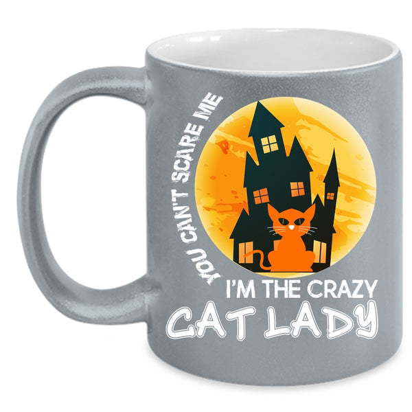 I'm The Crazy Cat Lady Coffee Mug, Cool Halloween Coffee Cup