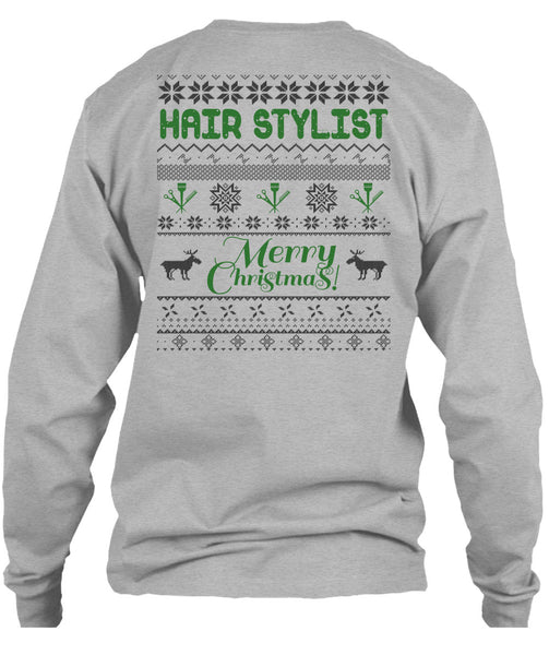 Hair Stylist Merry Christmas T Shirt, I Love Hair Stylist T Shirt