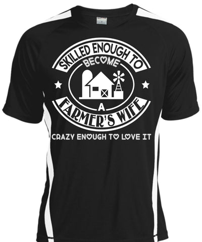 A black t-shirt with the shopify logo