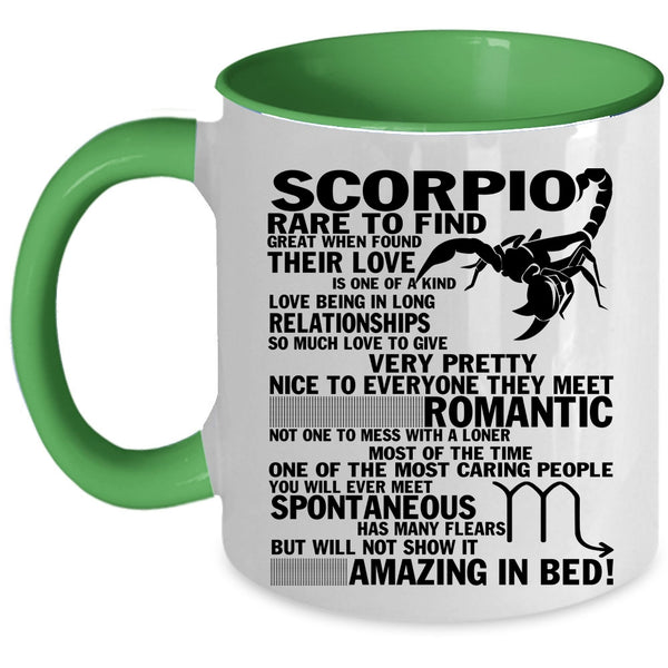 Cool Gift For Scorpio Coffee Mug, Scorpio Rare To Find Accent Mug