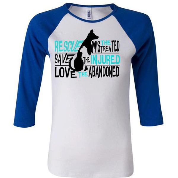 Rescue The Mistreated Save T Shirt, I Love Dog T Shirt, Awesome T-Shirts