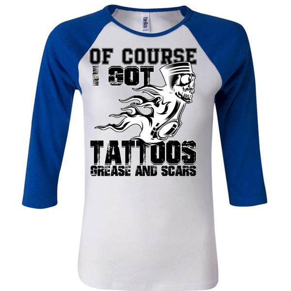I Got Tattoos Grease T Shirt, Being A Mechanic T Shirt, Awesome T-Shirts