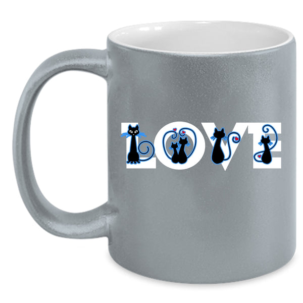 Love Cats Cup, Lovely Gift For Cat Lover Mug