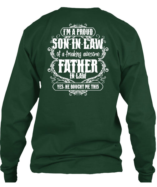 I'm A Proud Son In Law T Shirt, Father In Law T Shirt