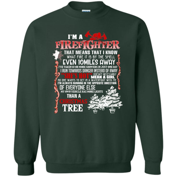 Christmas Tree T Shirt, Coolest Firefighter Sweatshirt