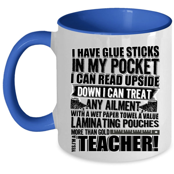 Funny Gift For Teacher Coffee Mug, Yes I'm A Teacher Accent Mug