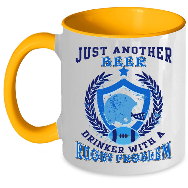 Rugby Problem Coffee Mug, Just Another Beer Drinker Accent Mug