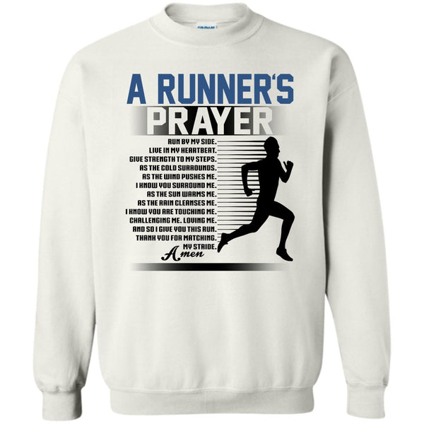 Coolest Runner T Shirt, A Runner's Prayer Sweatshirt