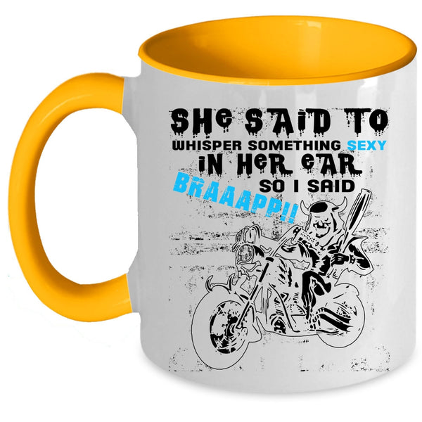 Cool Gift For My Daughter Coffee Mug, Awesome Motorcycles Accent Mug