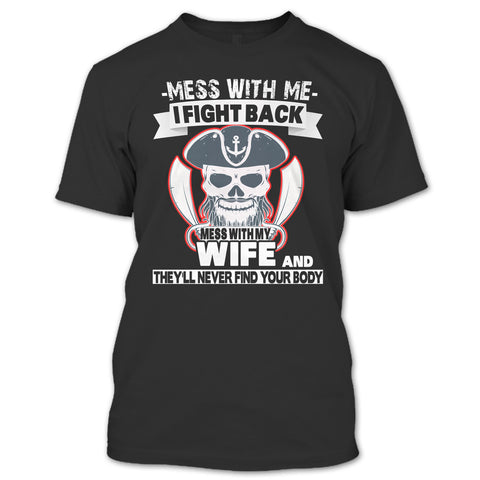 A black t-shirt with the shopify logo