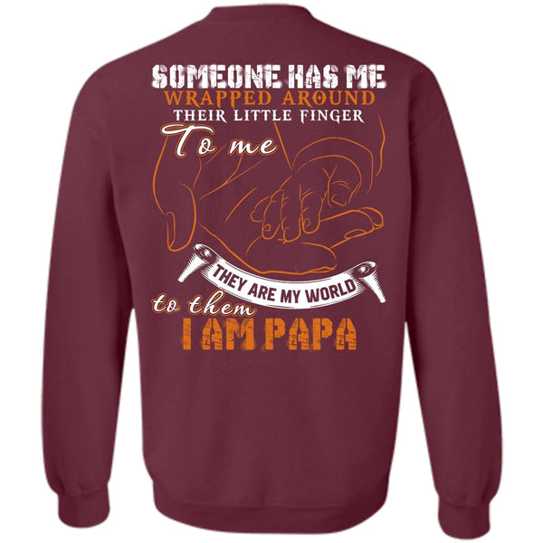 They Are My World T Shirt, I Love Papa Sweatshirt