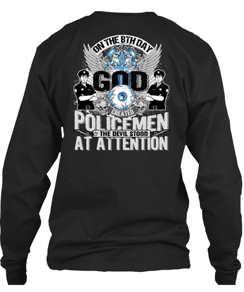 God Created Policemen T Shirt, I Love Police T Shirt