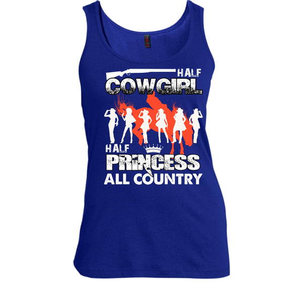 Half Cowgirl T Shirt, Half Princess T Shirt, Cool T Shirt