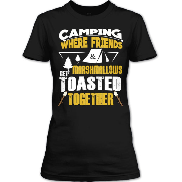 Camping T Shirt, where Friends Marshmalows T Shirt