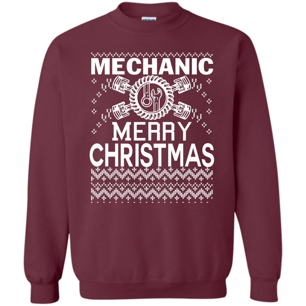 Coolest Mechanic T Shirt, Merry Christmas Gift Sweatshirt