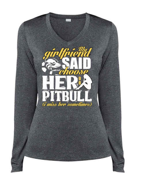 My Girlfriend Said Choose Her Or Pit Bull T Shirt, My Favorite T Shirt