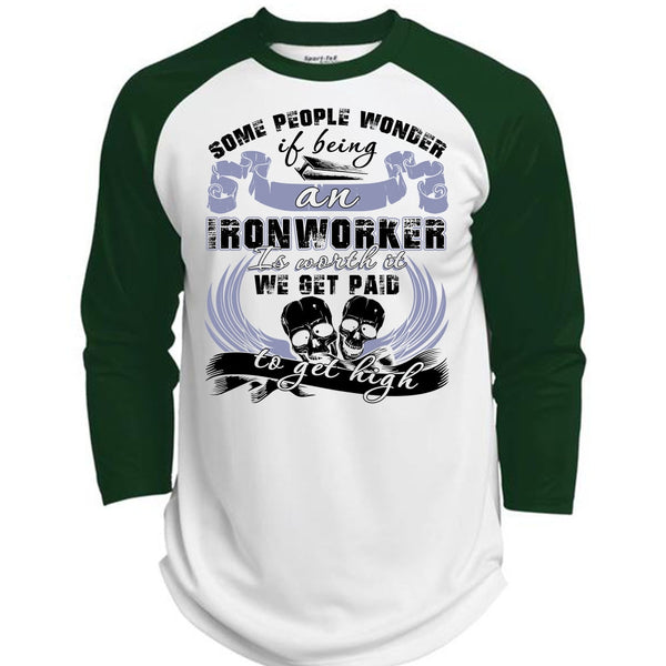 Being An Ironworker T Shirt, I Love Ironworker T Shirt, Awesome T-Shirts  (Polyester Game Baseball Jersey)