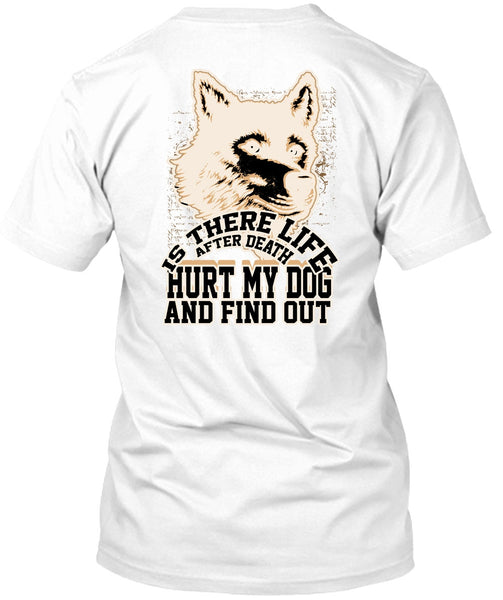 A black t-shirt with the shopify logo