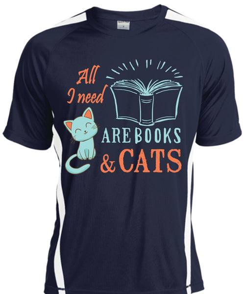 All I Need Are Books And Cats T Shirt, Favorite T Shirt, My Life T Shirt