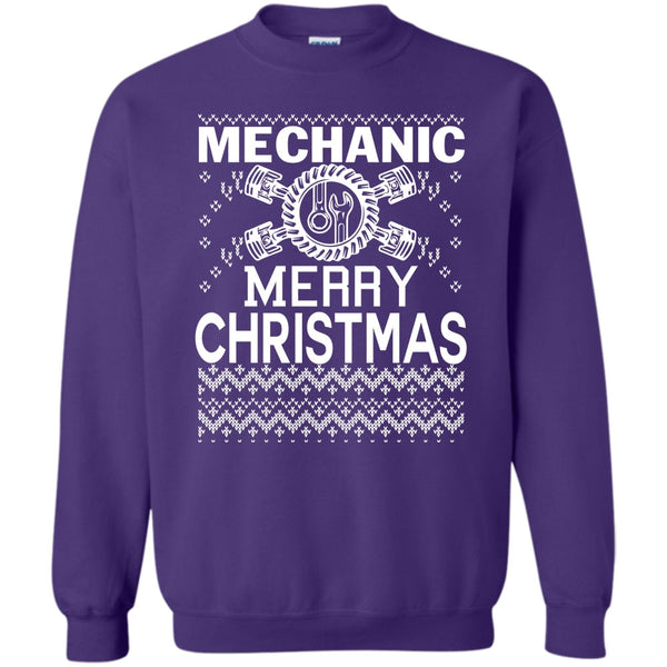 Coolest Mechanic T Shirt, Merry Christmas Gift Sweatshirt