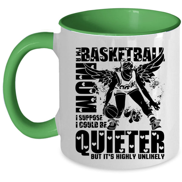 Cool Gift For Basketball Mom Coffee Mug, I'm A Basketball Mom Accent Mug
