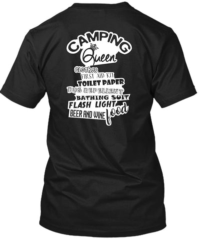 A black t-shirt with the shopify logo