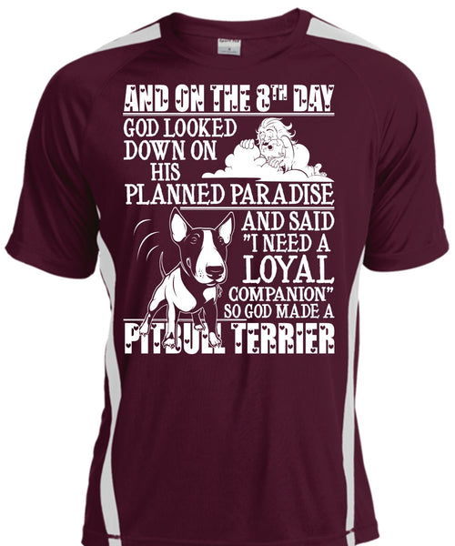 God Made A Pit Bull Terrier T Shirt, Planned Paradise T Shirt, Cool Shirt