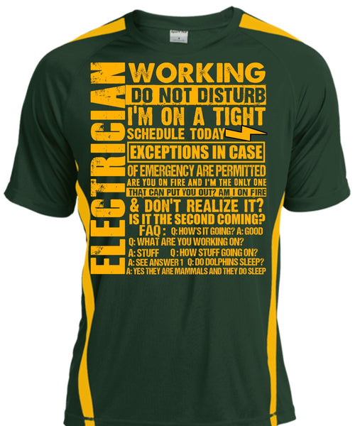 Electrician Working Do Not Disturb T Shirt, I'm On A Tight T Shirt, Cool Shirt
