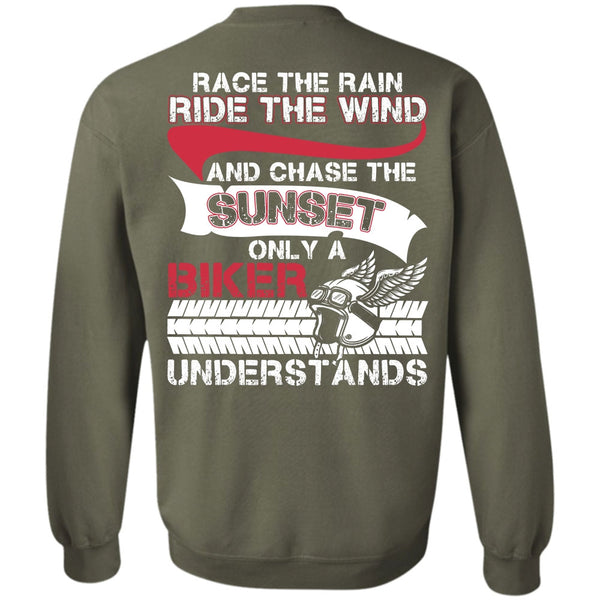 Ride The Wind T Shirt, I Love Biker Sweatshirt