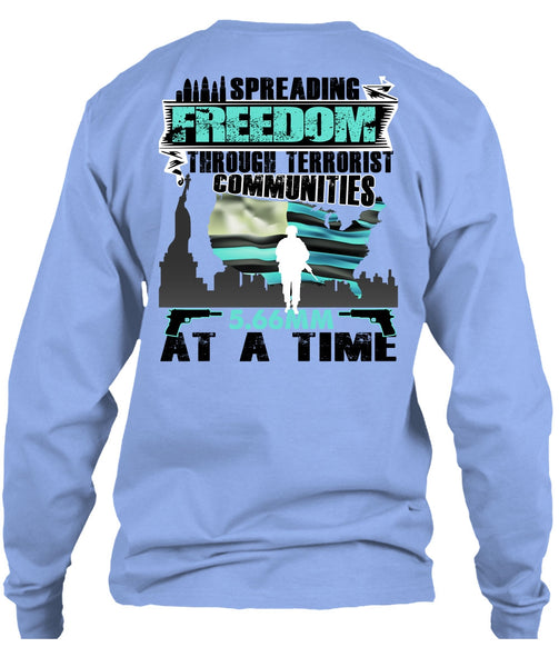 Spreading Freedom T Shirt, I Love Veteran T Shirt