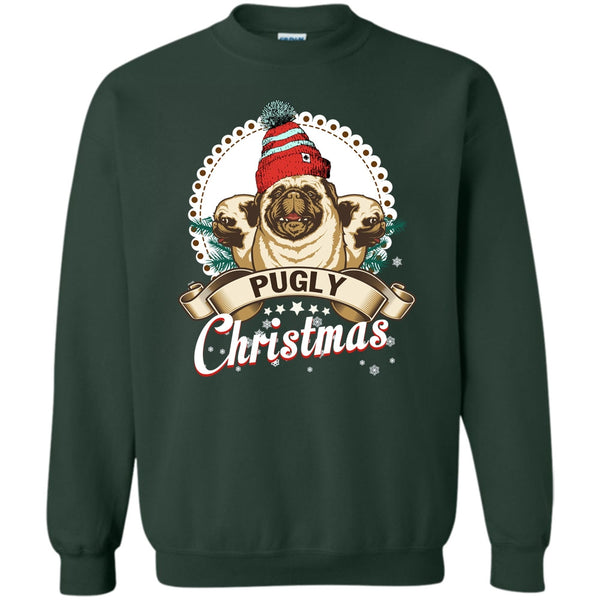 Coolest Pug T Shirt, Coolest Merry Christmas Sweatshirt