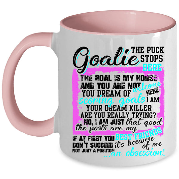 My Best Friends Coffee Mug, Goalie Accent Mug