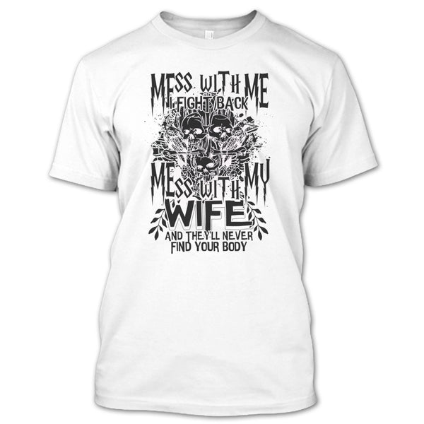 A black t-shirt with the shopify logo