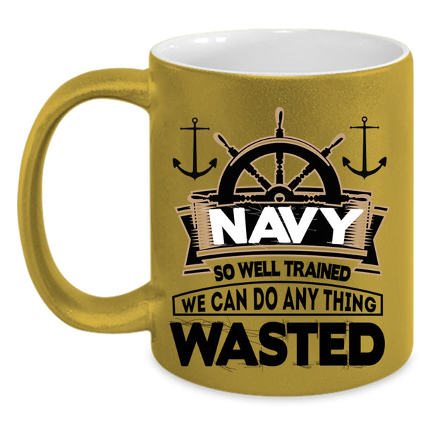 Awesome Sailor Coffee Mug, Navy So Well Trained Accent Mug