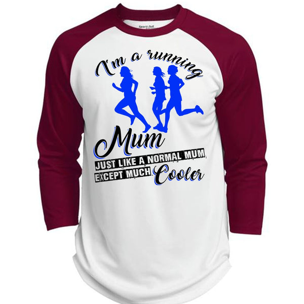 I'm A Running Mum T Shirt, I Love Dog T Shirt, Awesome T-Shirts  (Polyester Game Baseball Jersey)