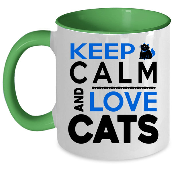 Keep Calm And Love Cats Cup, I Love Pets Mug