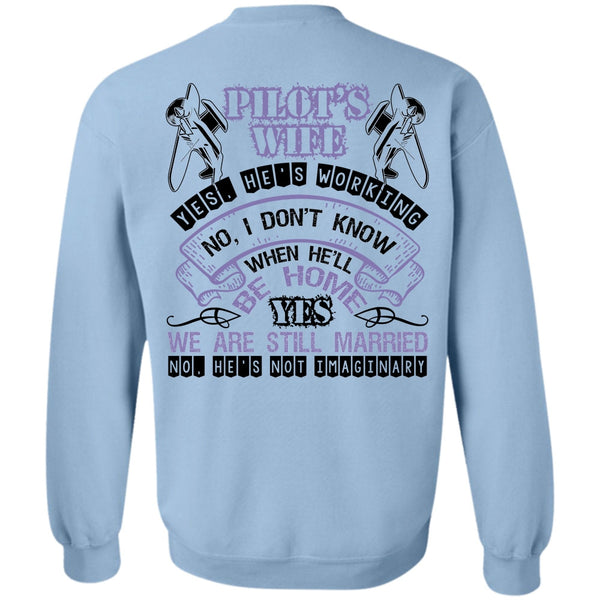 I Love Husband T Shirt, Pilot's Wife Sweatshirt