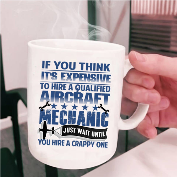 Cute Aircraft Mechanics Coffee Mug, Aircraft Mechanic Cup