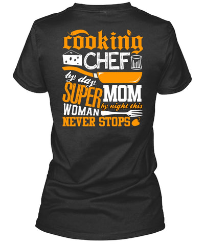 A black t-shirt with the shopify logo