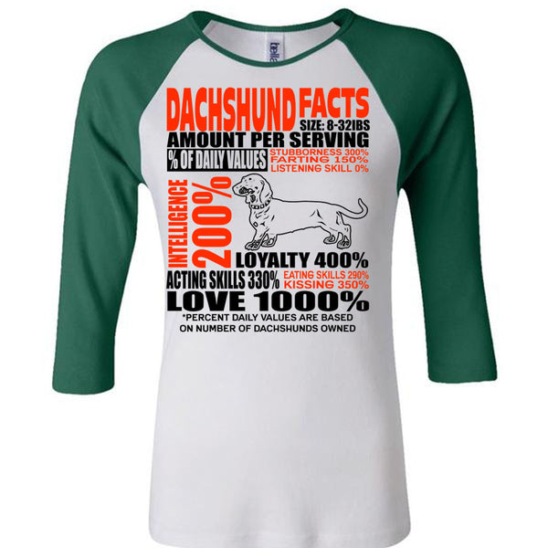 Dachshund Facts T Shirt, I Love Dachshund T Shirt, Awesome T-Shirts