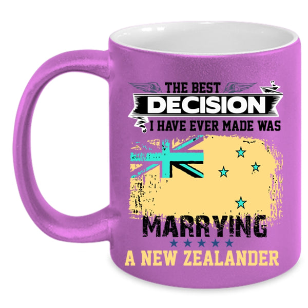 Cool Just Married Coffee Mug, Marrying A New Zealander Accent Mug
